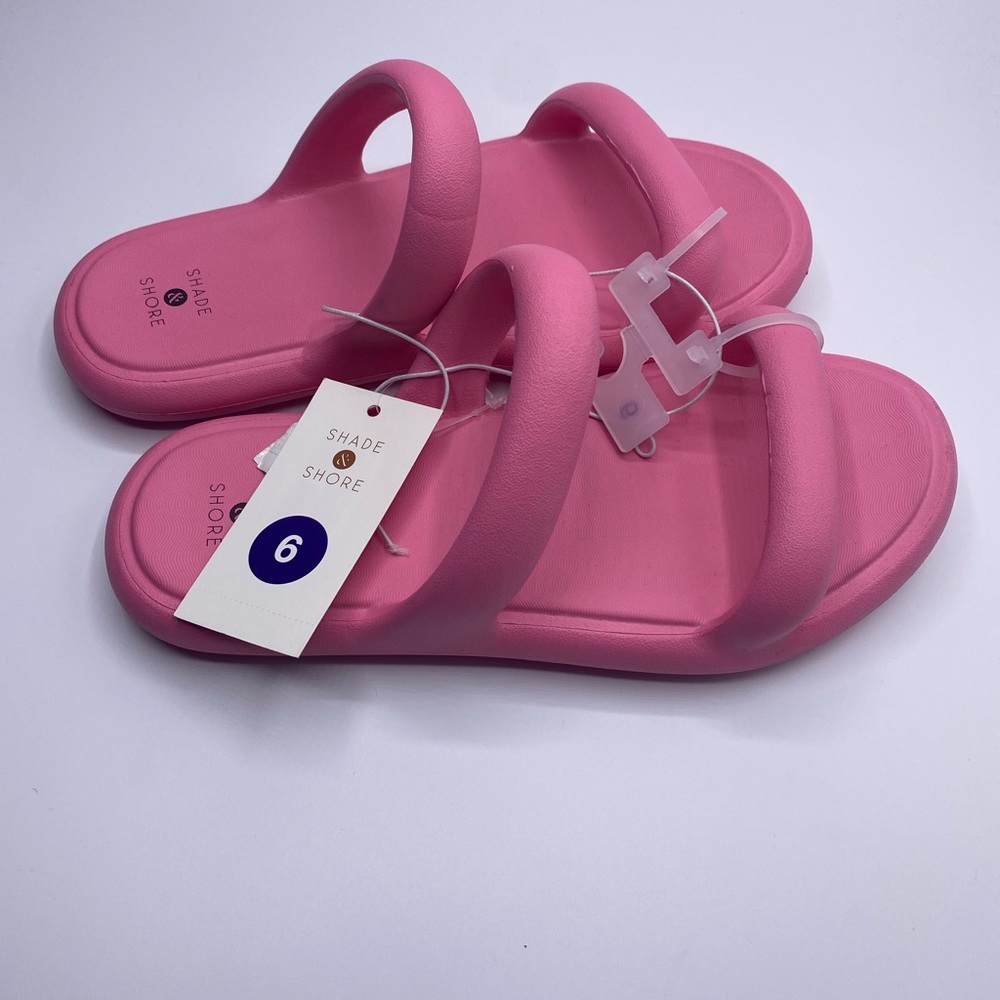 Shade & Shore Women’s Ellen Footbed Sandal Pink NWT - Picture 5 of 5
